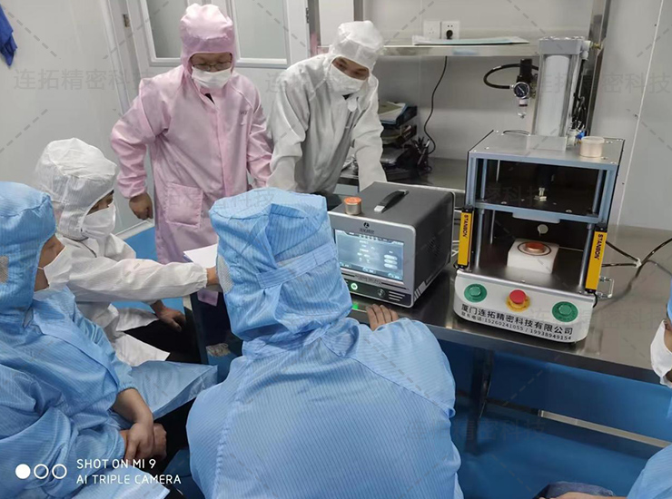 连拓精密燕窝铝盒气密测试设备交付成功